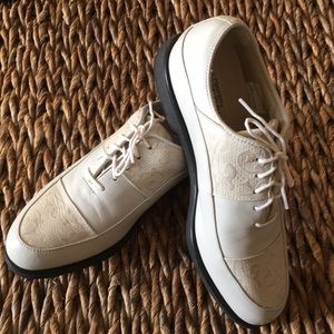 FootJoy “Europa Collection”. Cream leather. 7.5